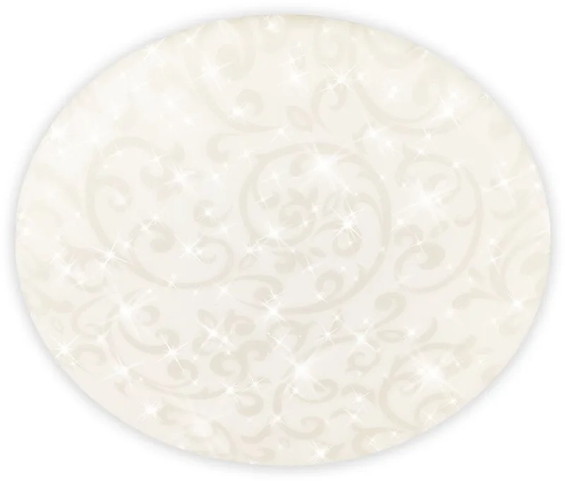 Nebo - LED Plafondlamp - met neutraal wit licht - bloemen decor - sterrenhemel effect - Ø27.8cm - wit från Briloner i Wit met sterren & bloem – produktbild