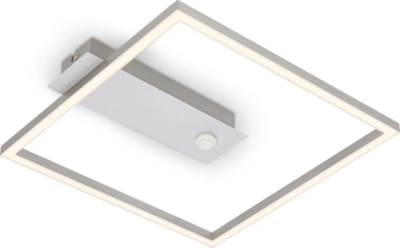 NICI - LED Plafondlamp - plafonniére met bewegingsmelder - aluminium - 12.5W de Briloner en Alu – photo produit