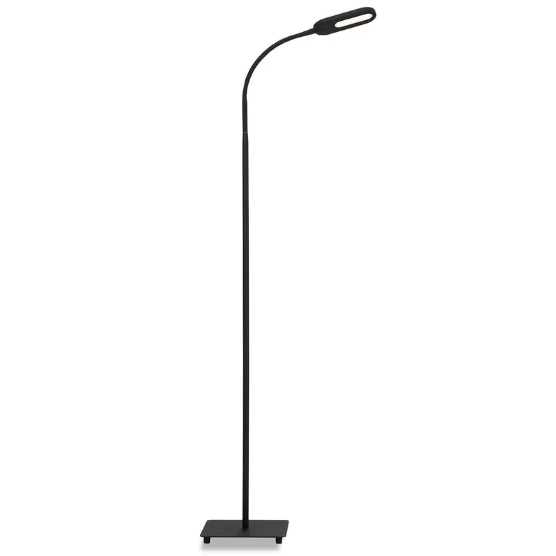 Office Step - LED Vloerlamp - zwarte stande lamp - met cct kleurtemperatuurregeling - dimbaar - met touch - kantelbaar - 128cm från Briloner i Svart – produktbild