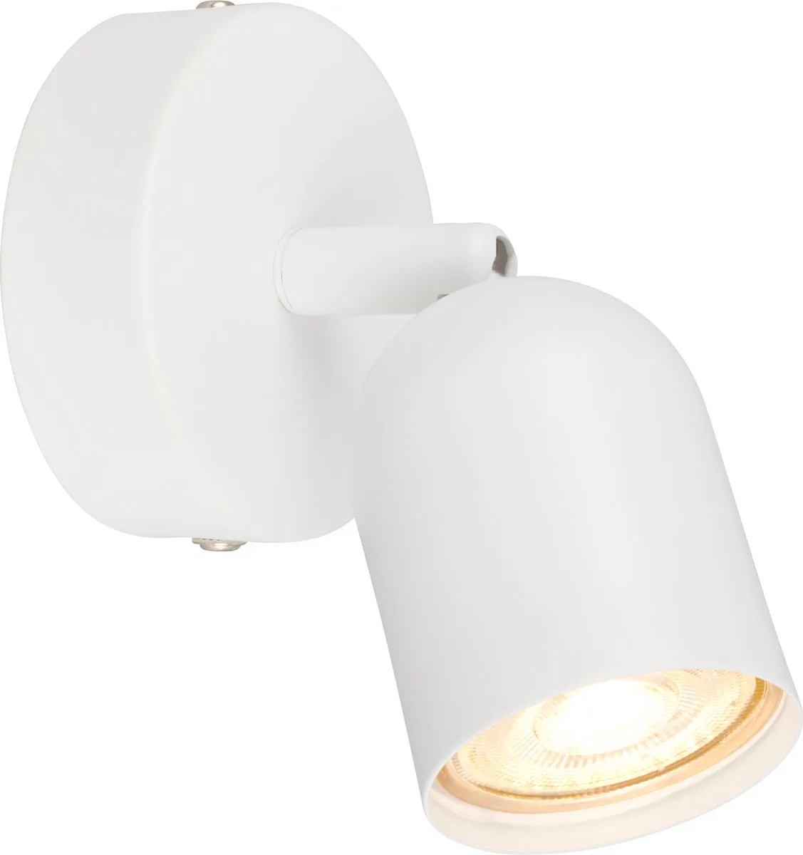 Opbouwspot - spotje draaibaar - wandlamp - met GU10 fitting - 8cm de Briloner en Blanc – photo produit