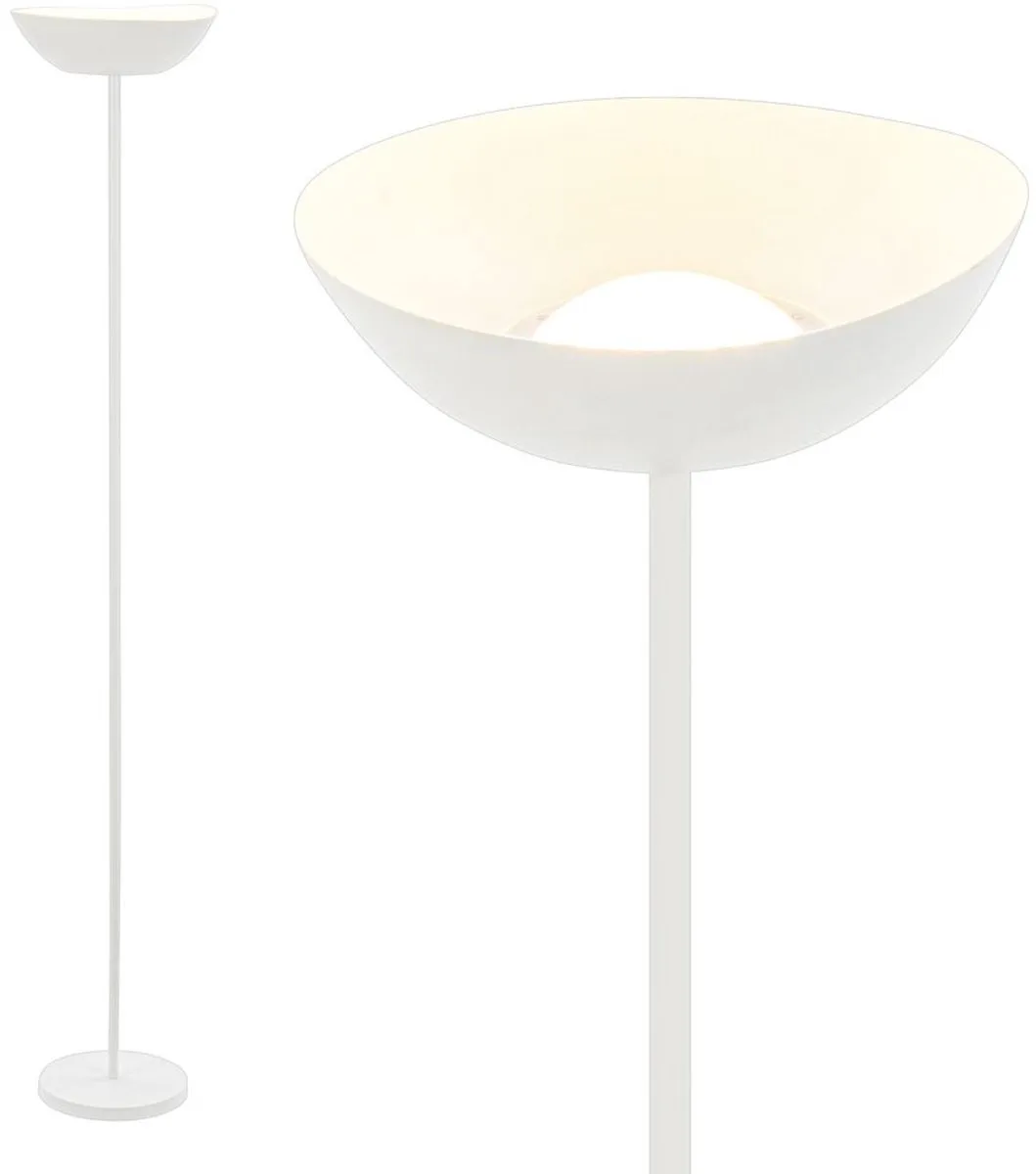 Oplaadbare Vloerlamp - voor woonkamer - akku staanlamp - dimbaar - usb-c staande lamp de Briloner en Blanc – photo produit