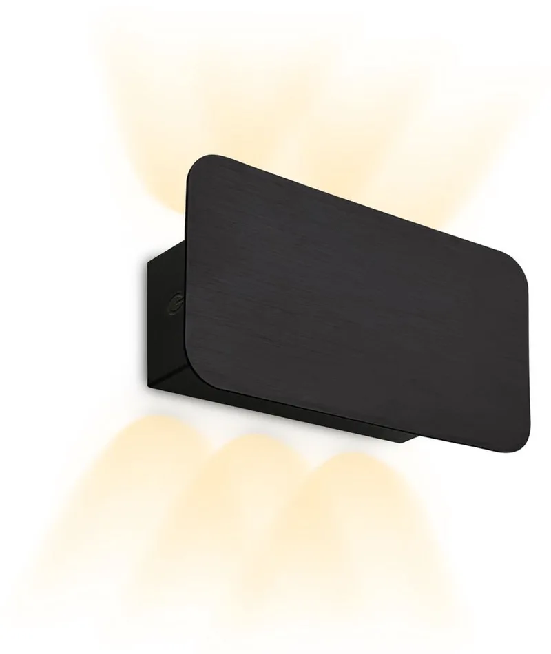 Oplaadbare Wandlamp - buitenverlichting - met oplaadbare batterij - dimbaar - up-& down - IP54 fra Briloner i Sort – produktbillede