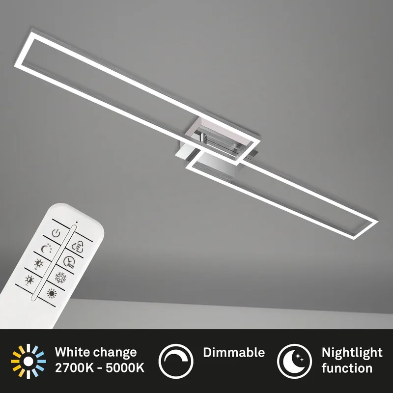 Plafondlamp - LED by Briloner in Chrome – product photo