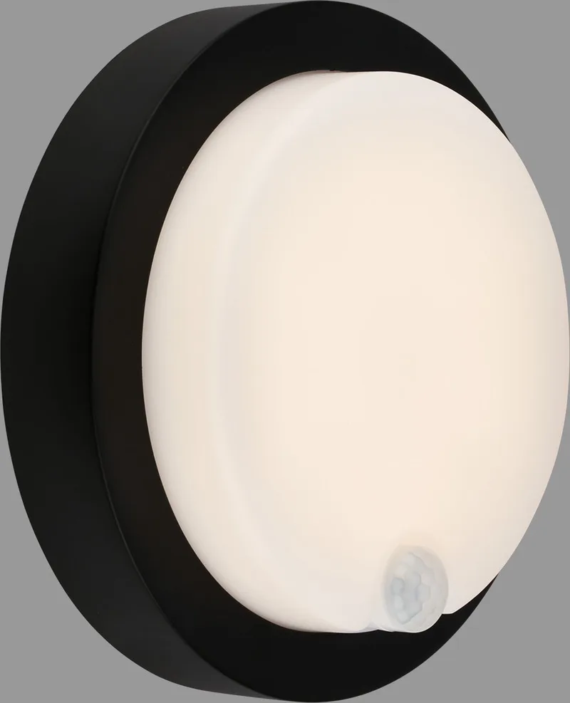 Pula - Wandlamp Oplaadbaar - buitenverlichting - buitenlamp met bewegingssensor - met akku - USB-C - 4W by Briloner in Black – product photo
