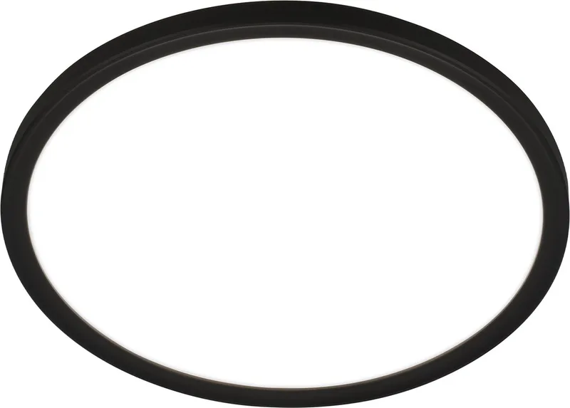 Pulap - LED Badkamerlamp - plafonniére met indirect verlichting - neutraal wit licht - Ø29 x 4 cm de Briloner en Noir – photo produit