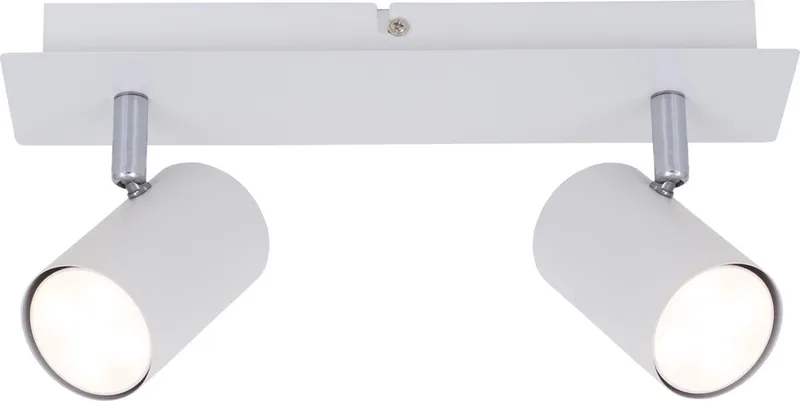RUN - Plafondspot - opbouwspots met 2-lichts - draaibaar - plafondlamp - GU10 - max. 40 Watt från Briloner i Vit – produktbild