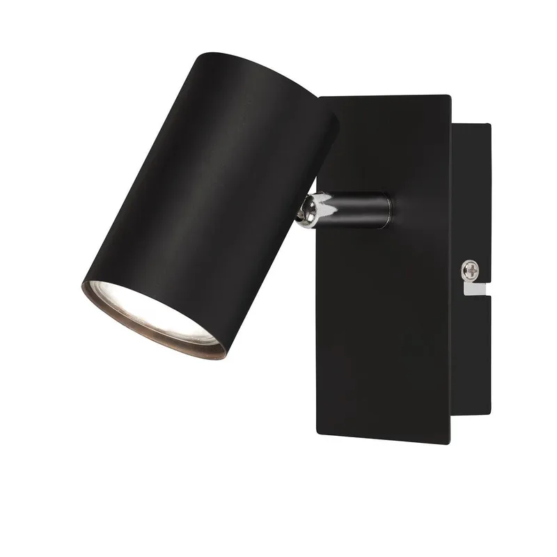 RUN - wandlamp - plafond spot - 1 lichts - GU10 - max. 40 Watt by Briloner in Black – product photo