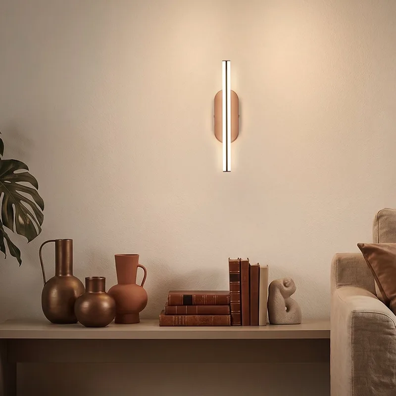 Ruth - Wandlamp binnen woonkamer - design lamp - warm wit licht - plafondlamp - antraciet & metallic - 30cm fra Briloner i Bronze – produktbillede