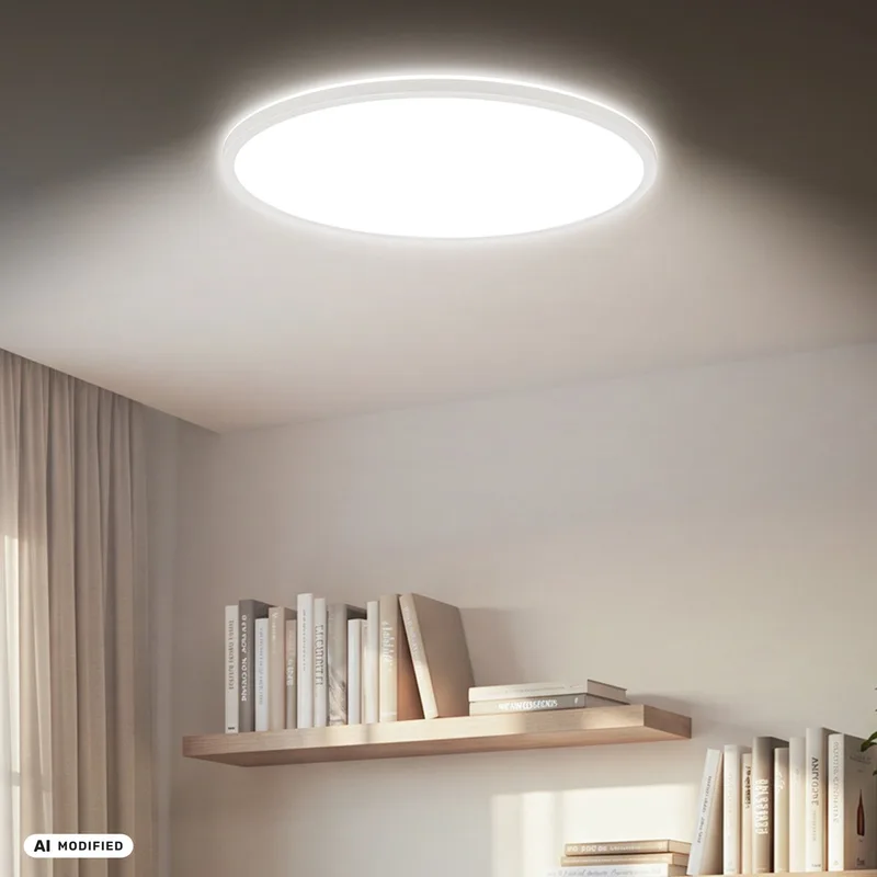 Slim - LED Plafondlamp - paneel - plafonniere keuken - 6000 Lm - 4000 K neutral licht - Ø58 von Briloner in Weiß – Produktfoto