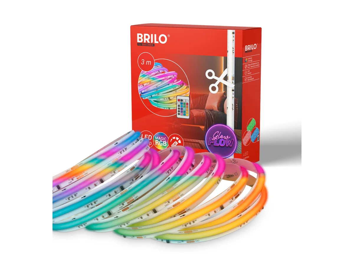 Stripe COB LED Flexband 3m (RGBIC) fra Briloner – produktbillede