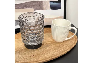 Sunora - Set van 2 Tafellampen oplaadbaar - snoerloze lamp - glazen lamp - dimbaar - zwart - Ø11 x 15 cm de Briloner en Noir – photo produit 4 sur 5