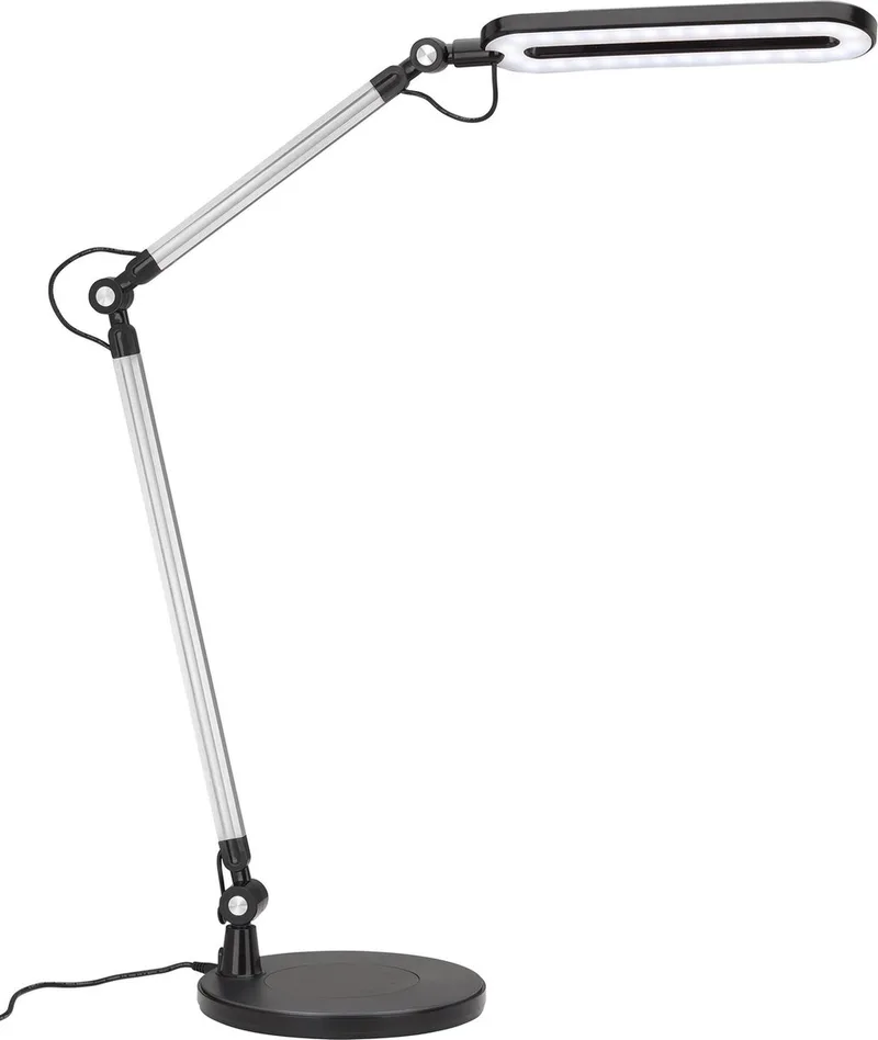Swan - LED Bureaulamp - dimbaar - met CCT - tafellamp - verstelbaar - leeslamp von Briloner in Schwarz – Produktfoto