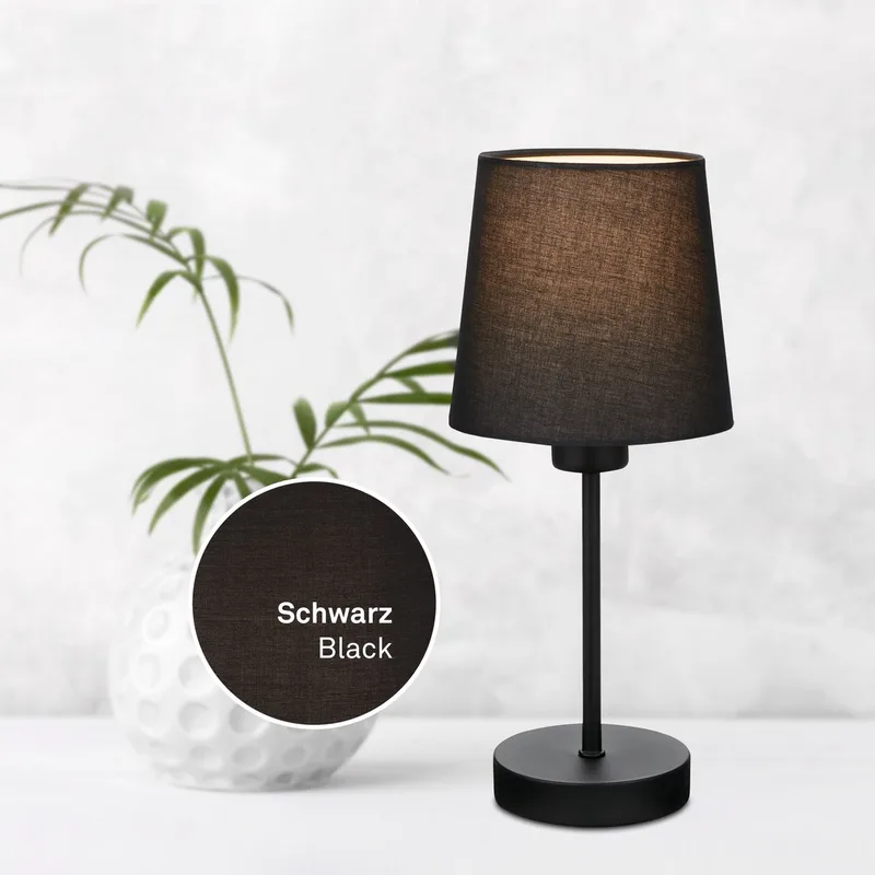 Leuchten LED Tischleuchte NOA von Briloner in Schwarz – Produktfoto