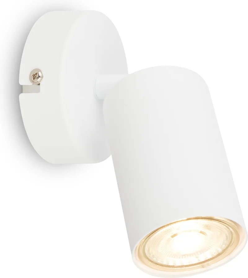 Tib - Binnen Opbouwspot - plafondspot draaibaar - plafondlamp - Ø 80 x 15,5 cm från Briloner i Vit – produktbild
