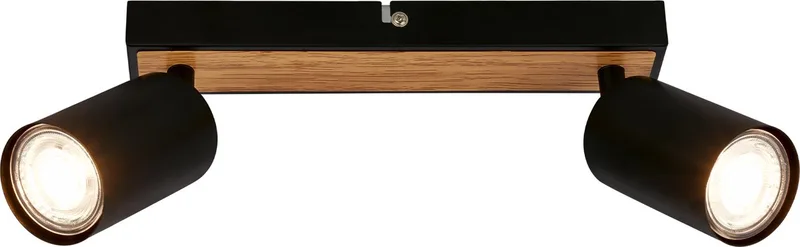 TIB 2172024 Spot de plafond LED GU10 9 W noir, bois de Briloner en Noir – photo produit
