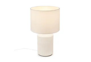 Tischleuchte LED Tischlampe Wohnzimmer Keramik Kommodenlampe E14, ohne Leuchtmittel, Tischlampe max. 10W Schlafzimmer Wohnzimmer Nachttisch von Briloner in Weiß – Produktfoto 2 von 2