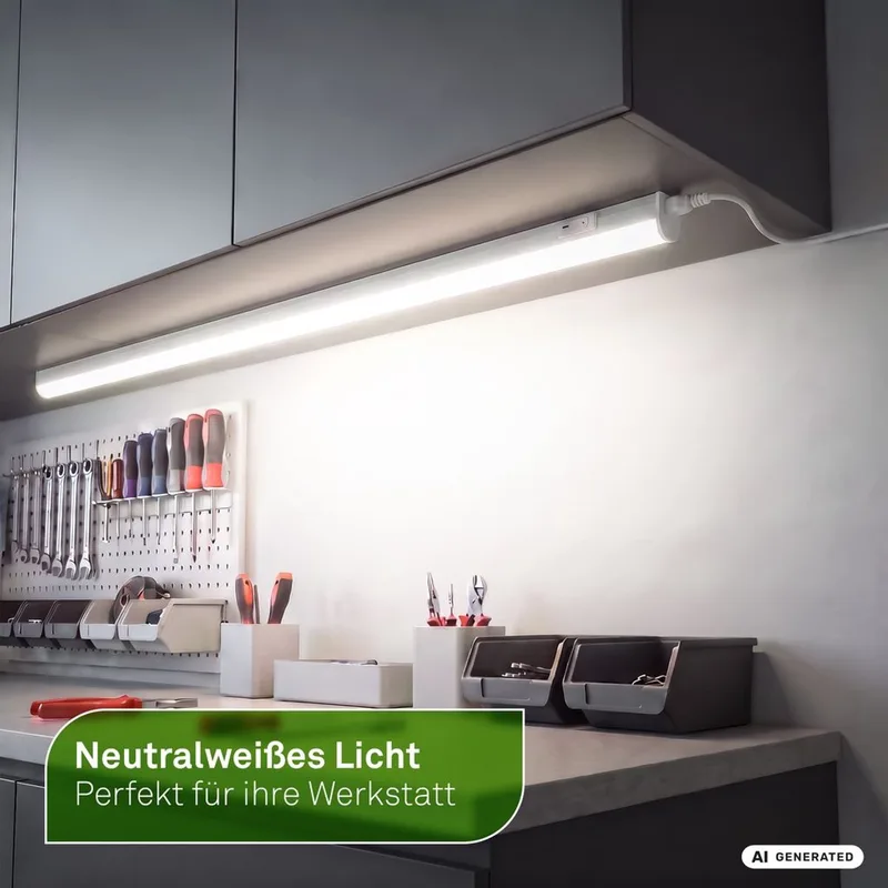Took A - Onderbouwverlichting - EEK A lichtbron* keukenlamp - neutraal licht 4000K - onderbouwlamp - 118,7 cm fra Briloner i Hvid – produktbillede
