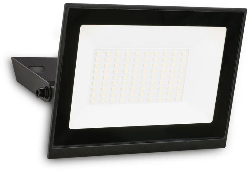 Varo - LED Schijnwerper voor buiten - IP65 - neutral wit licht - buitenverlichting - floodlight - 50W - 17.5 x 3 x 18.5 cm by Briloner in Black – product photo