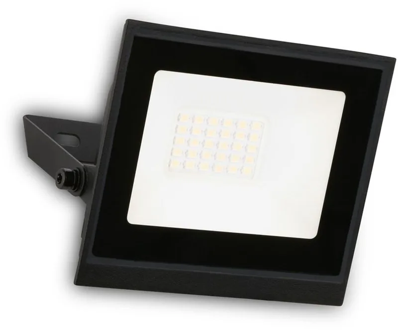 Varo - LED Schijnwerper voor buiten - IP65 - neutral wit licht - buitenverlichting - floodlight - 20W - 11 x 3 x 14.5 cm by Briloner in Black – product photo