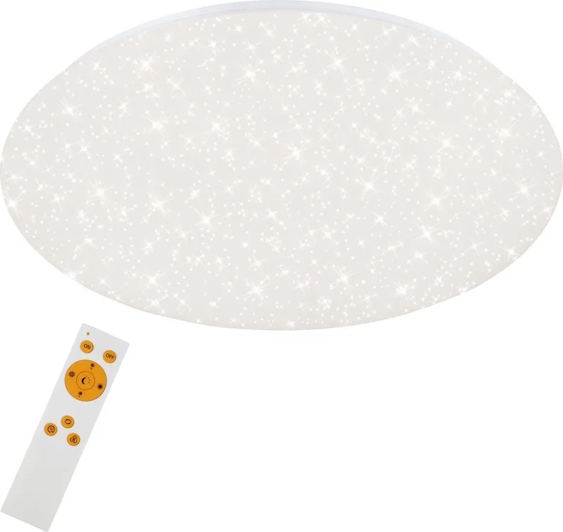 Verb - Plafonnière dimbaar - plafondlamp met sterdecoratie - kleurtemperatuur instelbaar - LED - 48 W - 4000Lm - Ø49,5cm de Briloner en Blanc – photo produit 1 sur 2