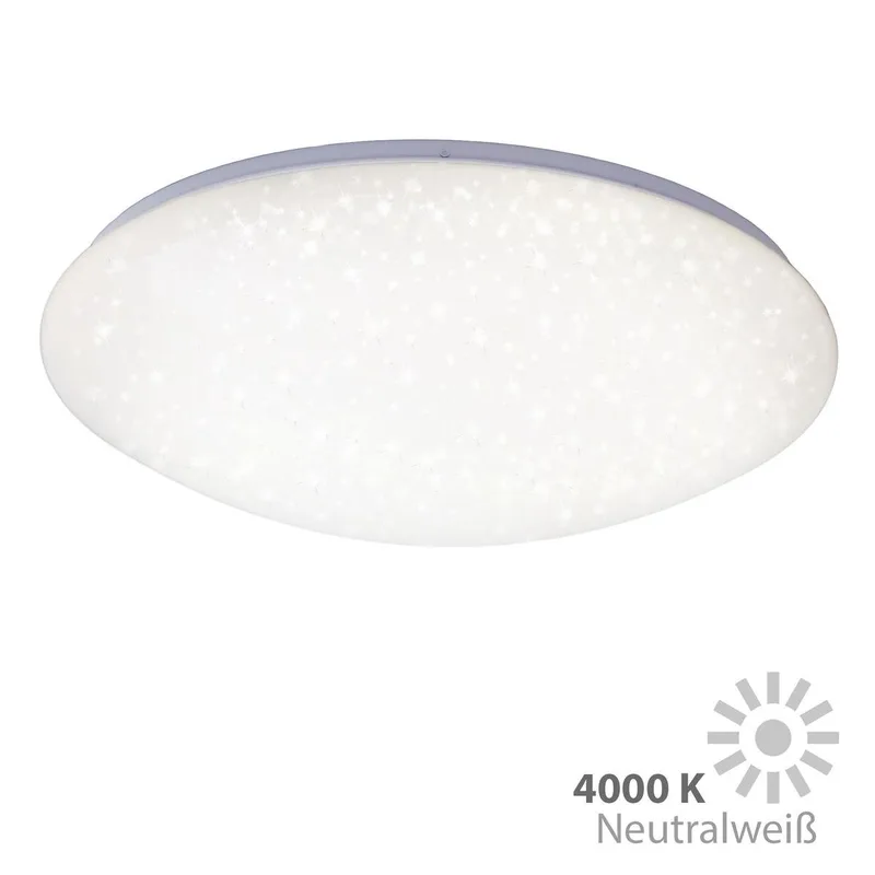VIPE - Plafonnière - plafondlamp met sterdecor - LED - 24 Watt - 2.400 Lumen - 4.000 Kelvin - Ø 49cm by Briloner in White – product photo