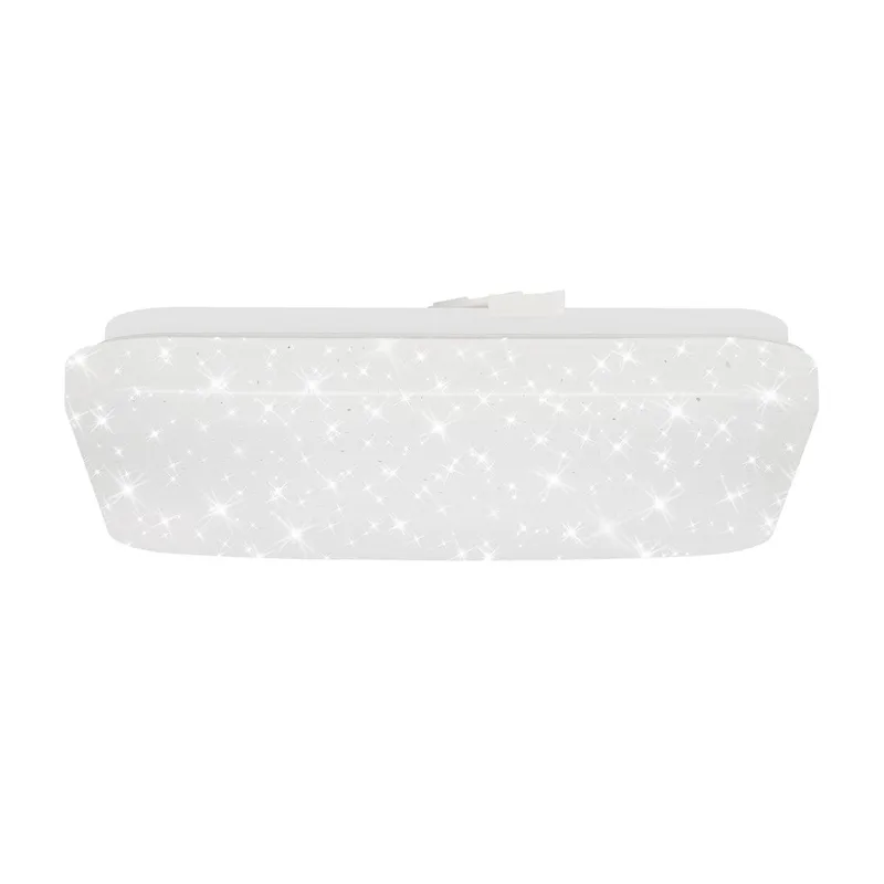 VIPE - Plafonnière - plafondlamp met sterdecor - LED - 8 Watt - 900 Lumen - 4.000 Kelvin - vierkant - 220x220x50mm (LxBxH) de Briloner en Blanc – photo produit