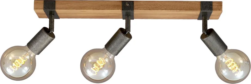 Wood Basic taklampa, 3 lampor från Briloner i Svart – produktbild