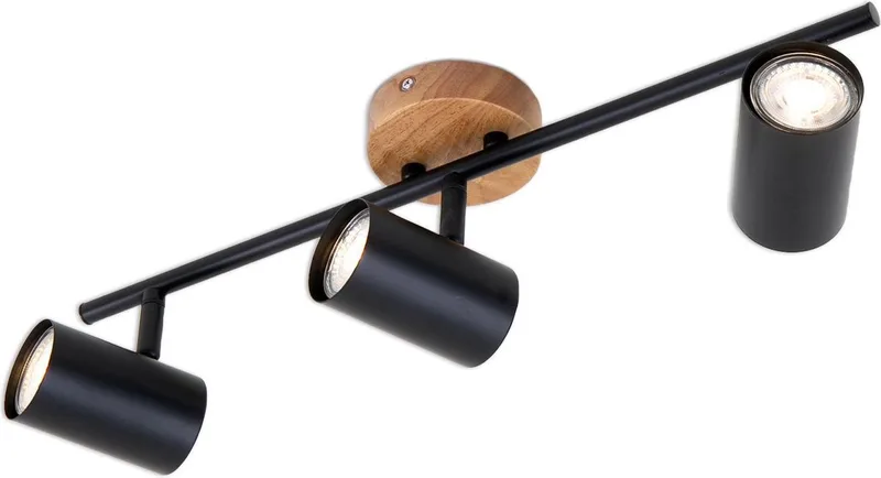 Wood & Style 2920 Takspotlight, 3 lampor från Briloner i Svart – produktbild