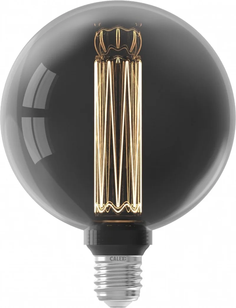 Crown Series LED Lamp - E27 - G125 Lichtbron Titanium - 3.5W - Dimbaar von Calex – Produktfoto