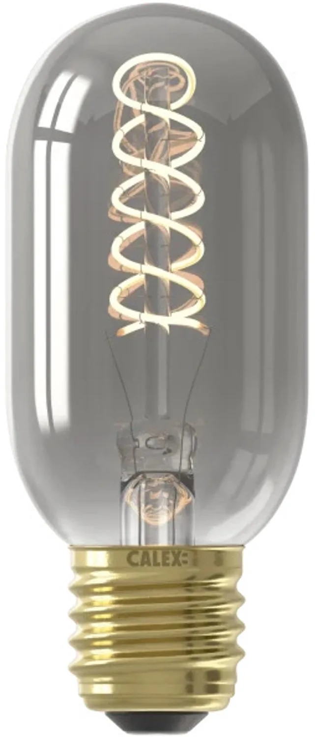 Doos 10x Calex E27 LED Buislamp Titanium | 4W 136Lm 1800K | 220-240V T45 | Dimbaar by Calex – product photo