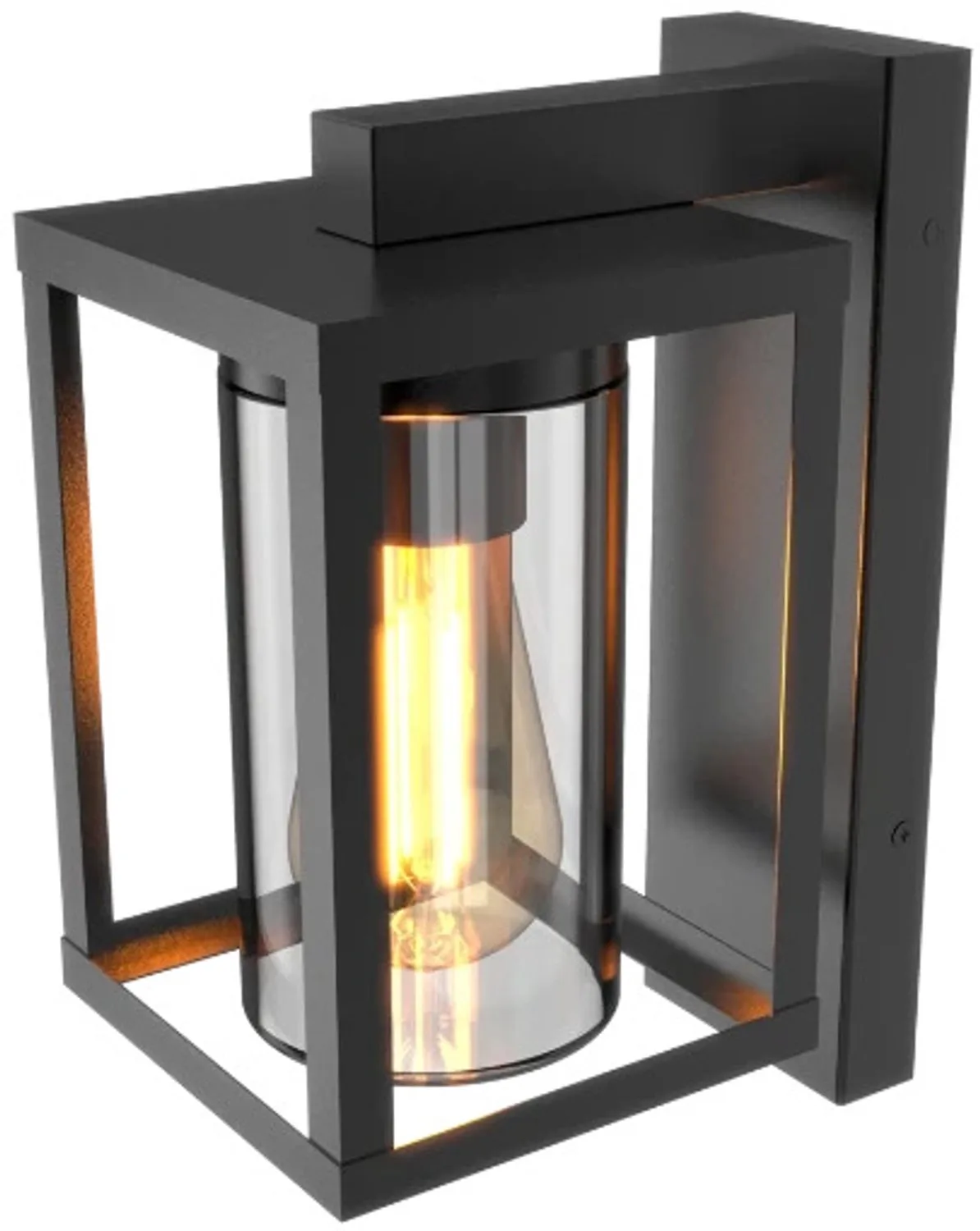 Doos 2x Calex Buiten Wandlamp Naples | 1x E27 | IP44 von Calex in Schwarz – Produktfoto