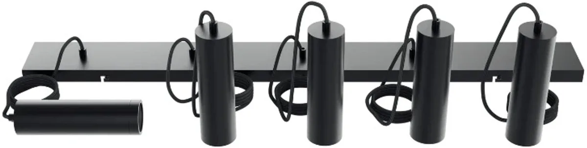 Doos 2x Calex Hanglamp | 5X GU10 | 1.5M Kabel fra Calex i Sort – produktbillede
