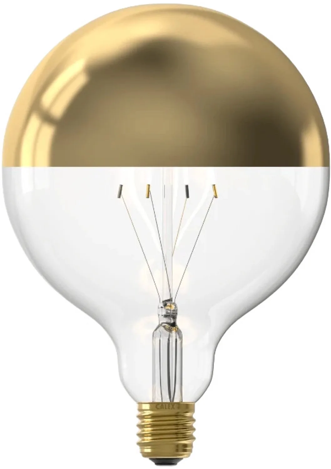 Doos 3x Calex E27 LED Globelamp Goud | 4W 200Lm 1800K | 220-240V 918 G125 | Dimbaar von Calex – Produktfoto