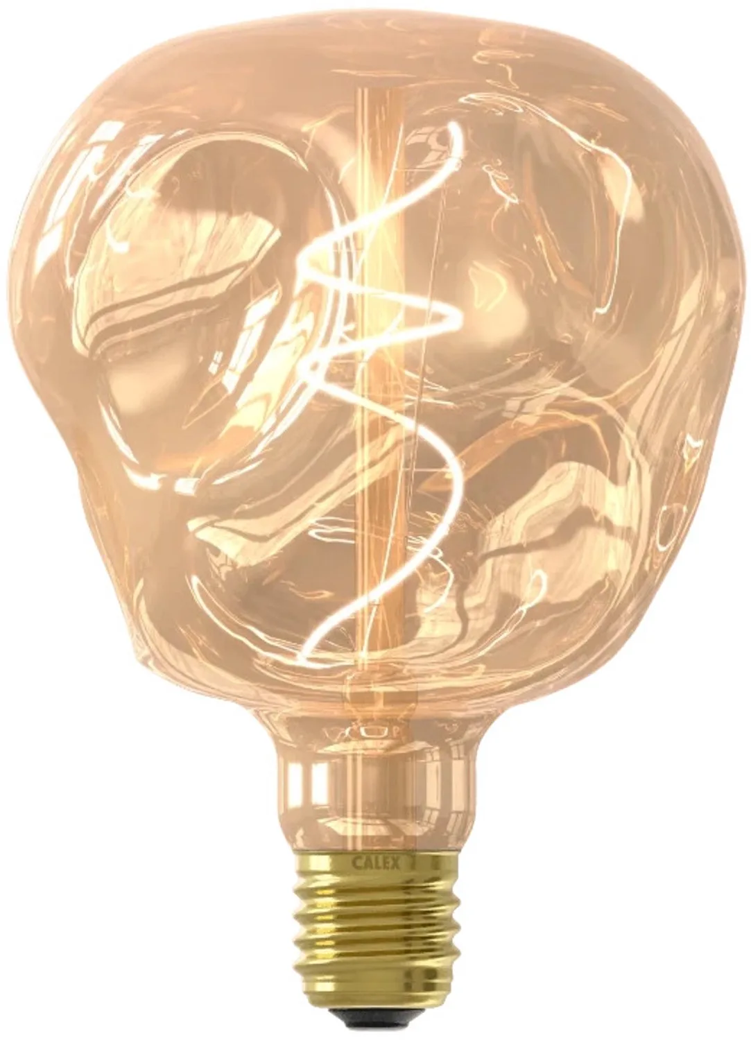 Doos 3x Calex E27 LED Globelamp Organic Neo Goud | 4W 150Lm 1800K | 220-240V 918 G120 | Dimbaar von Calex – Produktfoto