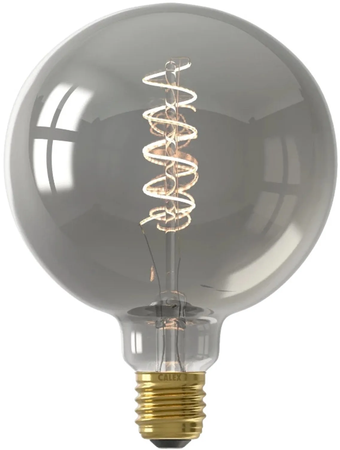 Doos 3x Calex E27 LED Globelamp Titanium | 4W 136Lm 1800K | 220-240V 818 G125 | Dimbaar fra Calex – produktbillede