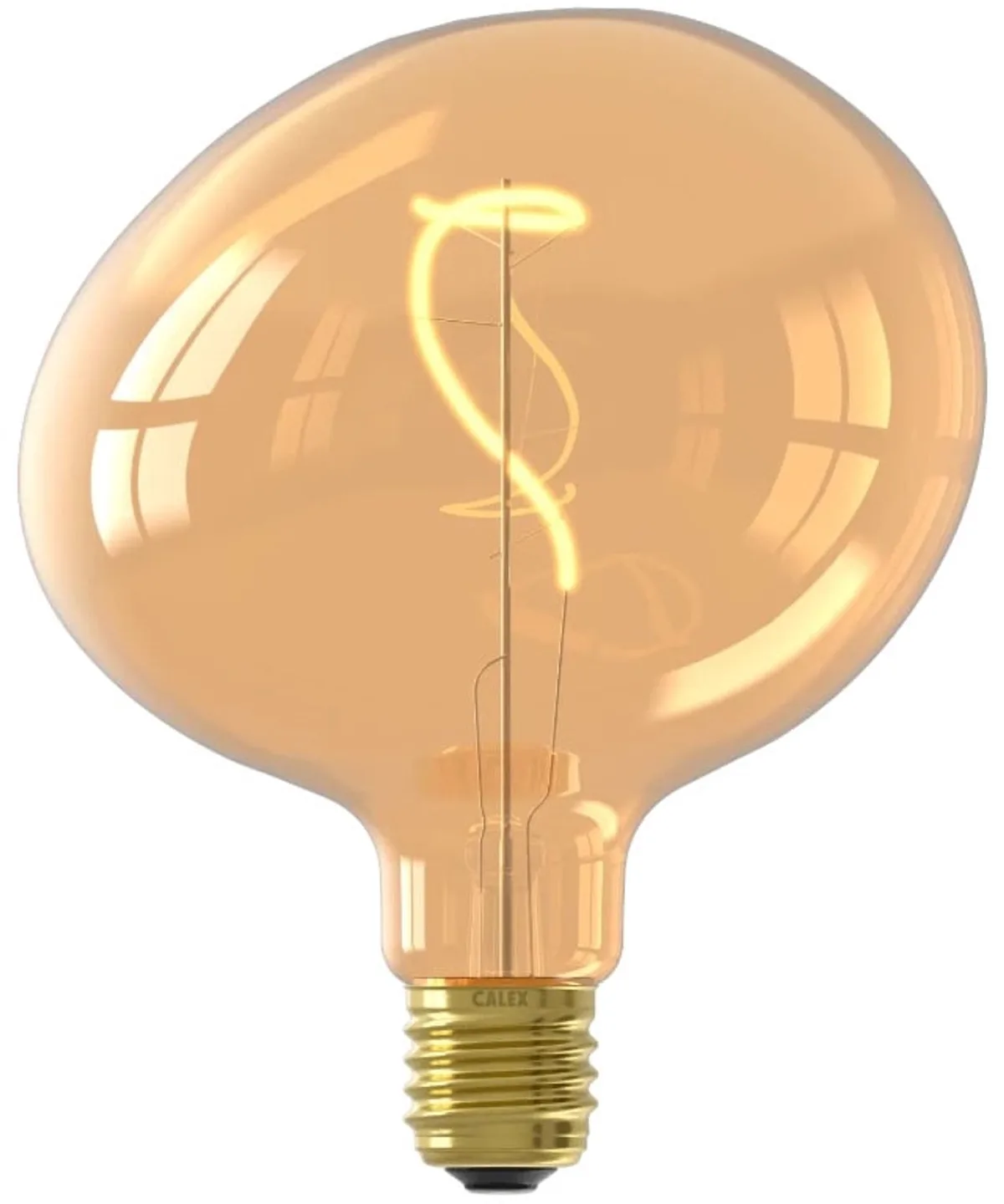 Doos 3x Calex E27 LED Lamp Pebble Goud | 4W 180Lm 1800K | 220-240V 918 | Dimbaar by Calex – product photo