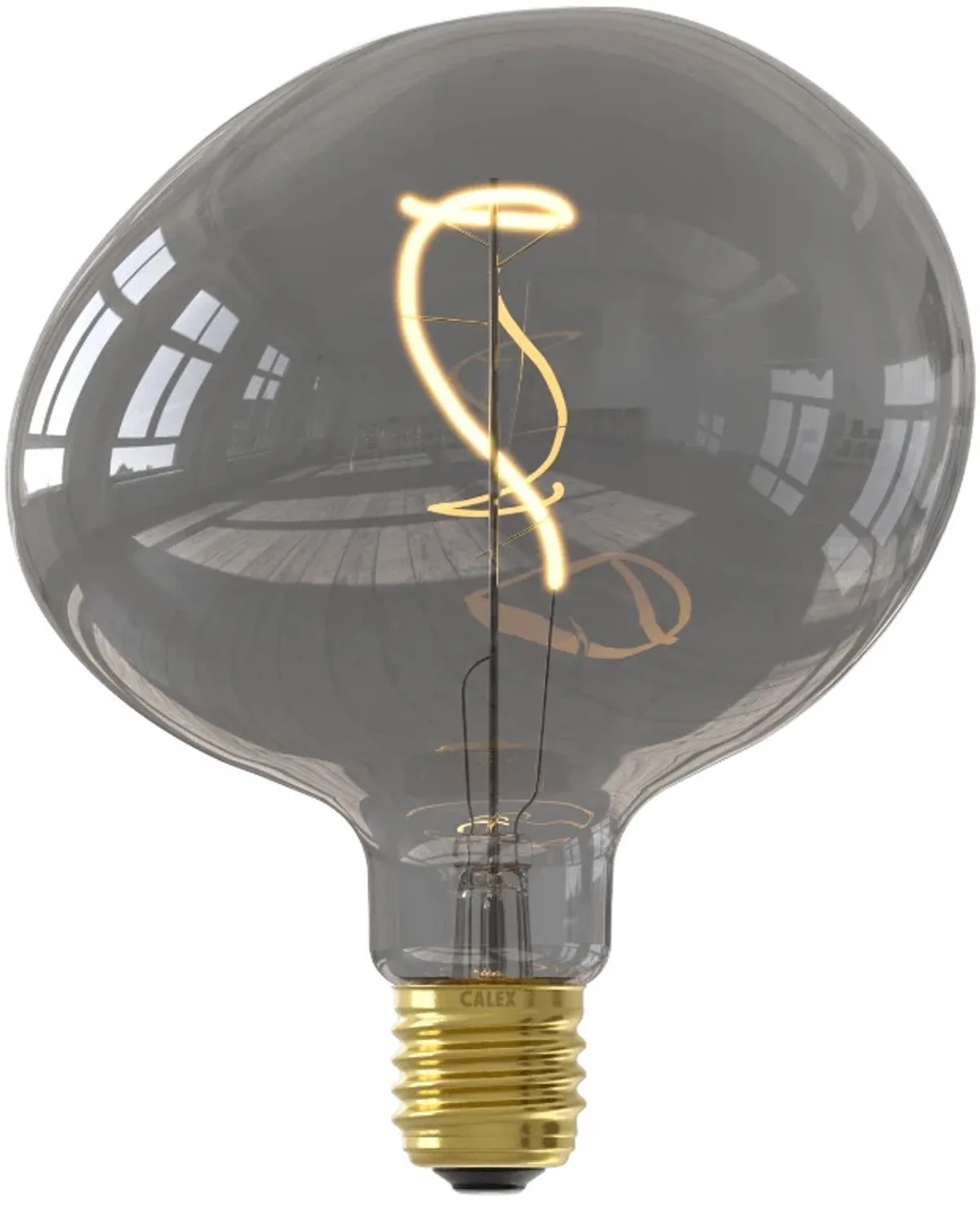 Doos 3x Calex E27 LED Lamp Pebble Titanium | 4W 70Lm 1800K | 220-240V 918 | Dimbaar von Calex – Produktfoto