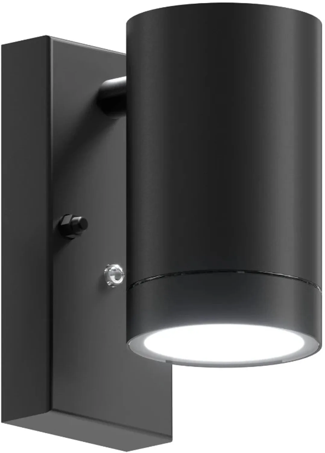Doos 4x Calex Buiten Wandlamp Alba | 1x GU10 | Met Schemersensor | IP44 fra Calex i Sort – produktbillede