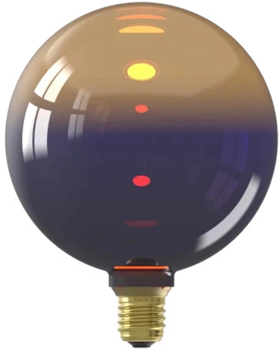 Doos 4x Calex E27 LED Lamp Inception Kalmar Gradient Zwart | 3.5W 80Lm 1800K | 220-240V 818 | Dimbaar by Calex – product photo