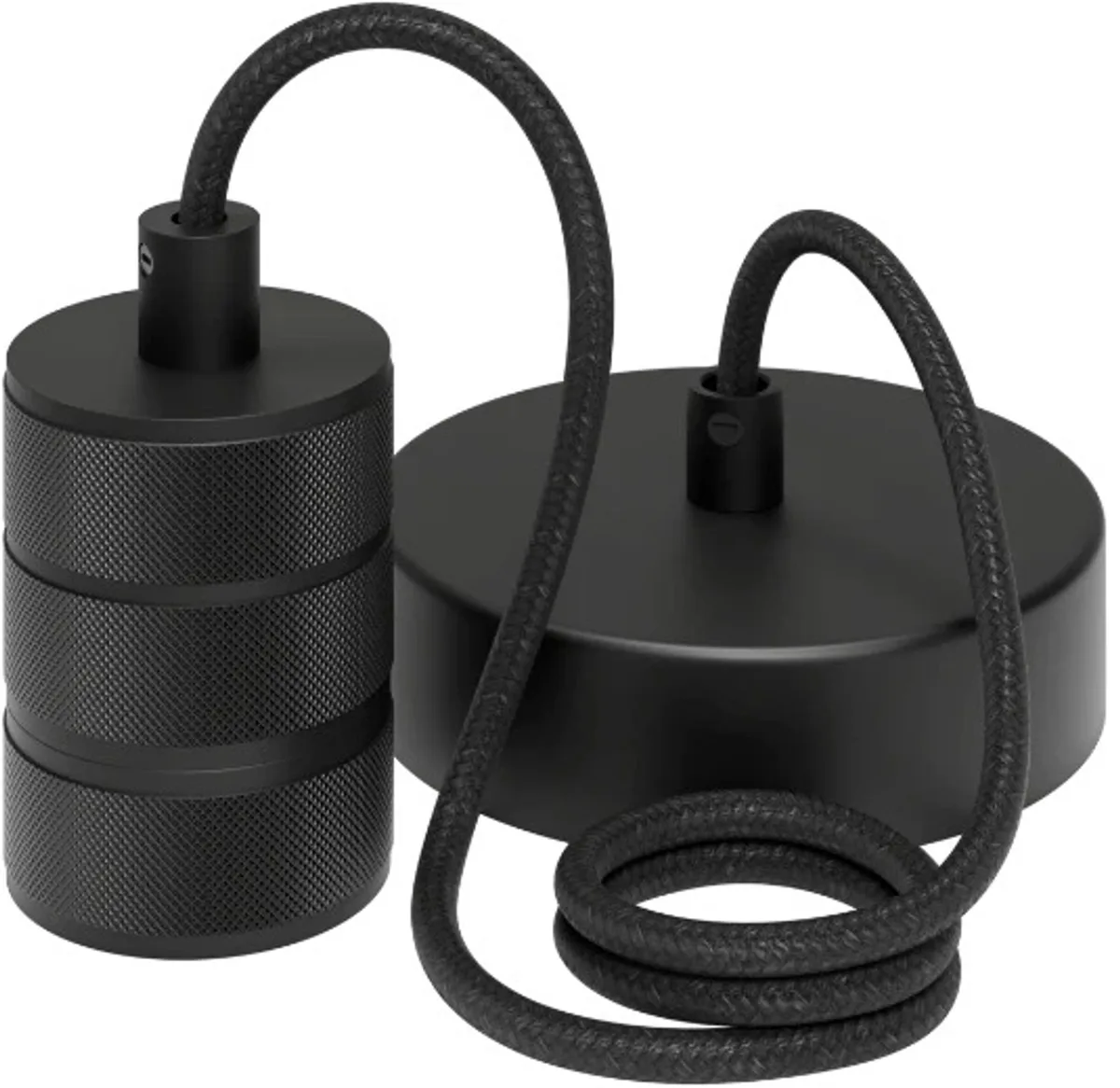 Doos 4x Calex Hanglamp | 1X E27 150CM | 1.5M Kabel de Calex en Noir – photo produit