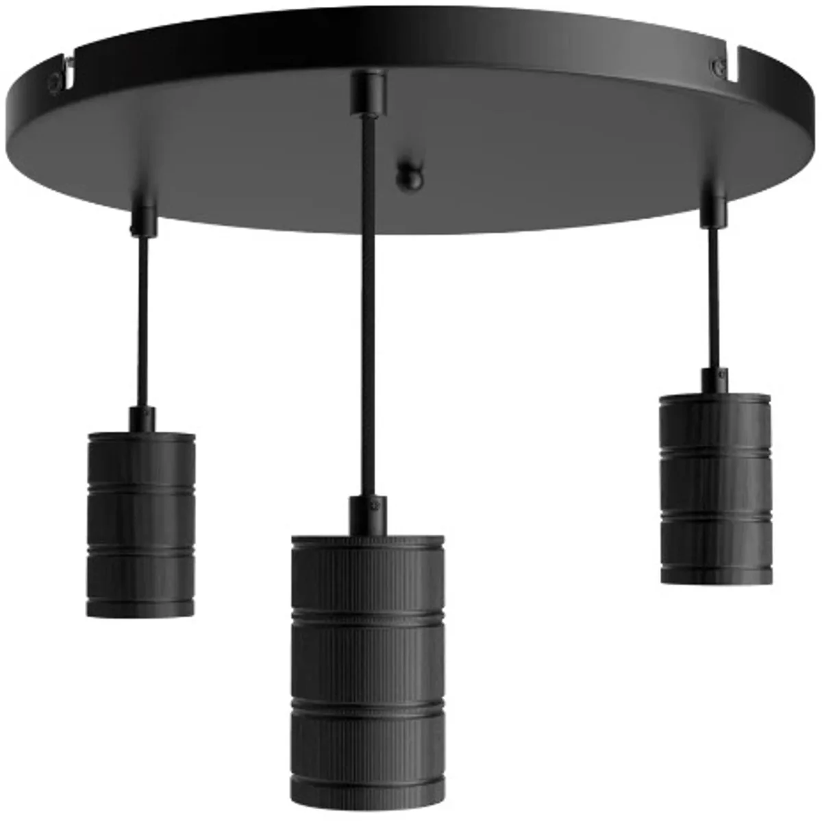 Doos 4x Calex Retro Hanglamp | 3X E27 | 2M Kabel de Calex en Noir – photo produit