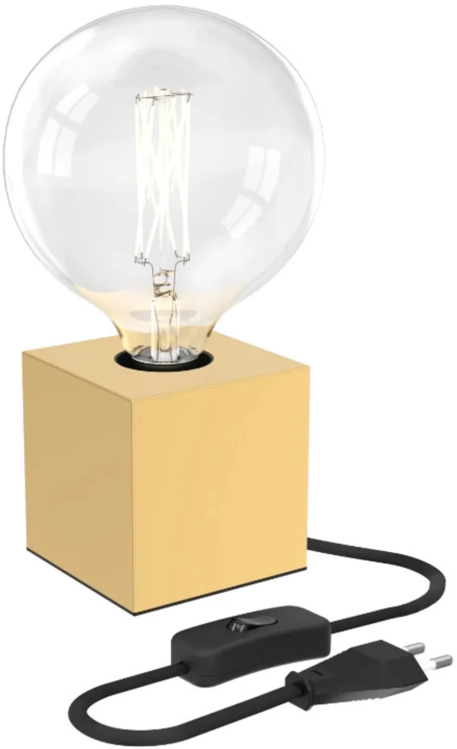 Doos 4x Calex Tafellamp | 1x E27 Max 60W fra Calex i Guld – produktbillede