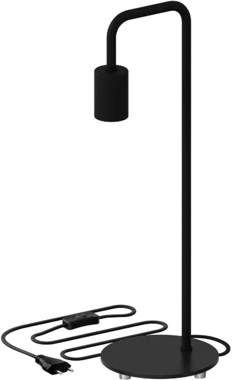Doos 4x Calex Tafellamp U-Line | 1x E27 Max 60W | Staal de Calex en Noir – photo produit
