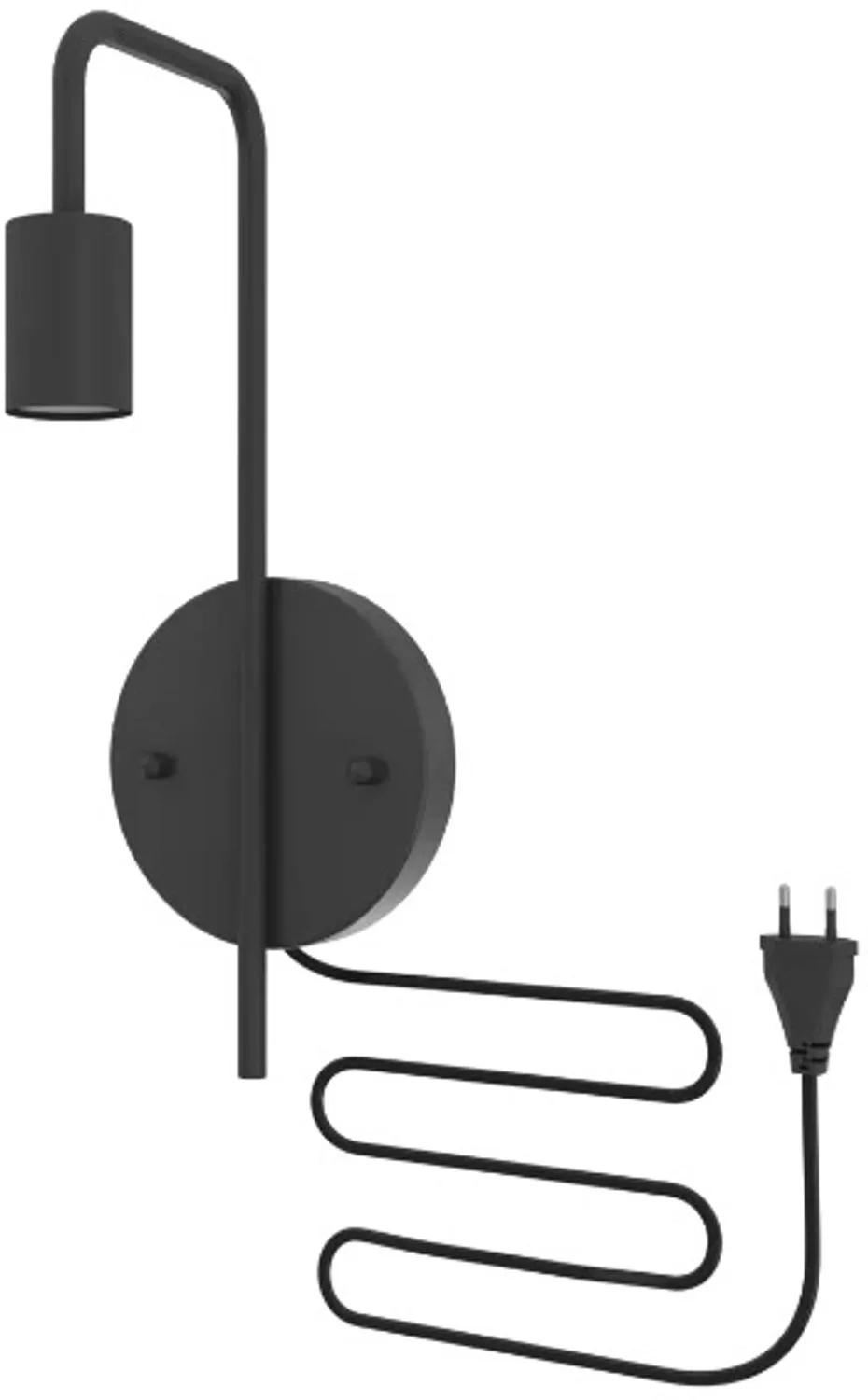 Doos 4x Calex Wandlamp | 1x E27 | IP20 de Calex en Noir – photo produit