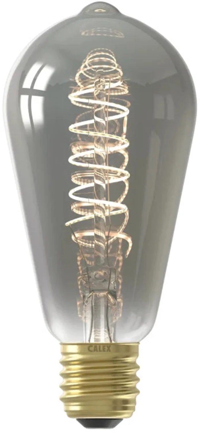 Doos 5x Calex E27 LED Edison Lamp Rustiek Titanium | 4W 136Lm 1800K | 220-240V 818 ST64 | Dimbaar de Calex – photo produit