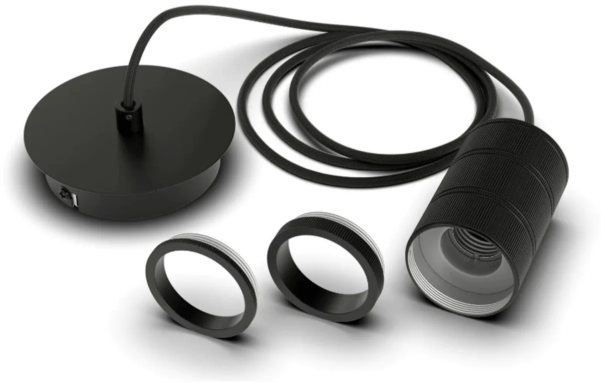 Doos 5x Calex Retro Hanglamp | 1X E27 | 2M Kabel by Calex in Black – product photo