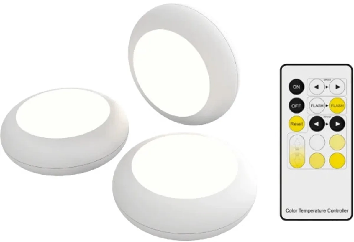Doos 6x Calex Spot On Kastverlichting | 2700K/6500K | Met Afstandsbediening | Batterij Oplaadbaar de Calex – photo produit