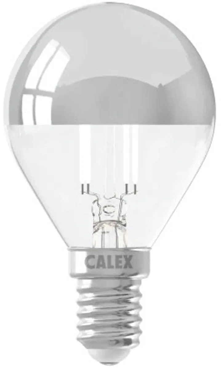 E14 LED Kogellamp Chrome | 3.5W 250Lm 2700K | 220-240V 827 P45 | Dimbaar de Calex – photo produit
