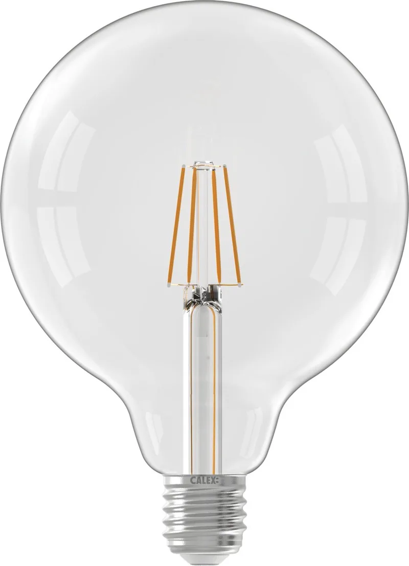 E27 LED Globelamp Helder | 4.5W 470Lm 2700K | 220-240V 827 G125 | Dimbaar von Calex – Produktfoto