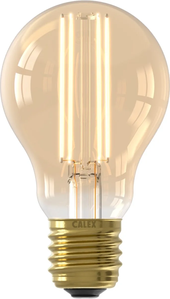 Filament LED Lamp - E27 - A60 Lichtbron Goud - 4.5W - Dimbaar de Calex – photo produit